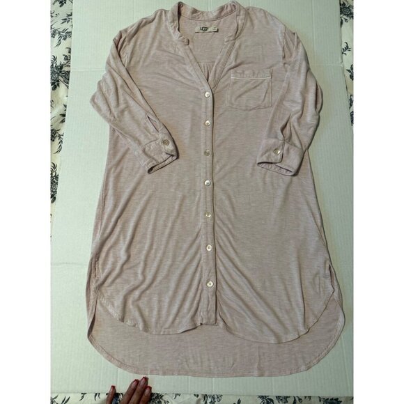 UGG Pink Button-Up Pajama Top - Picture 9 of 16